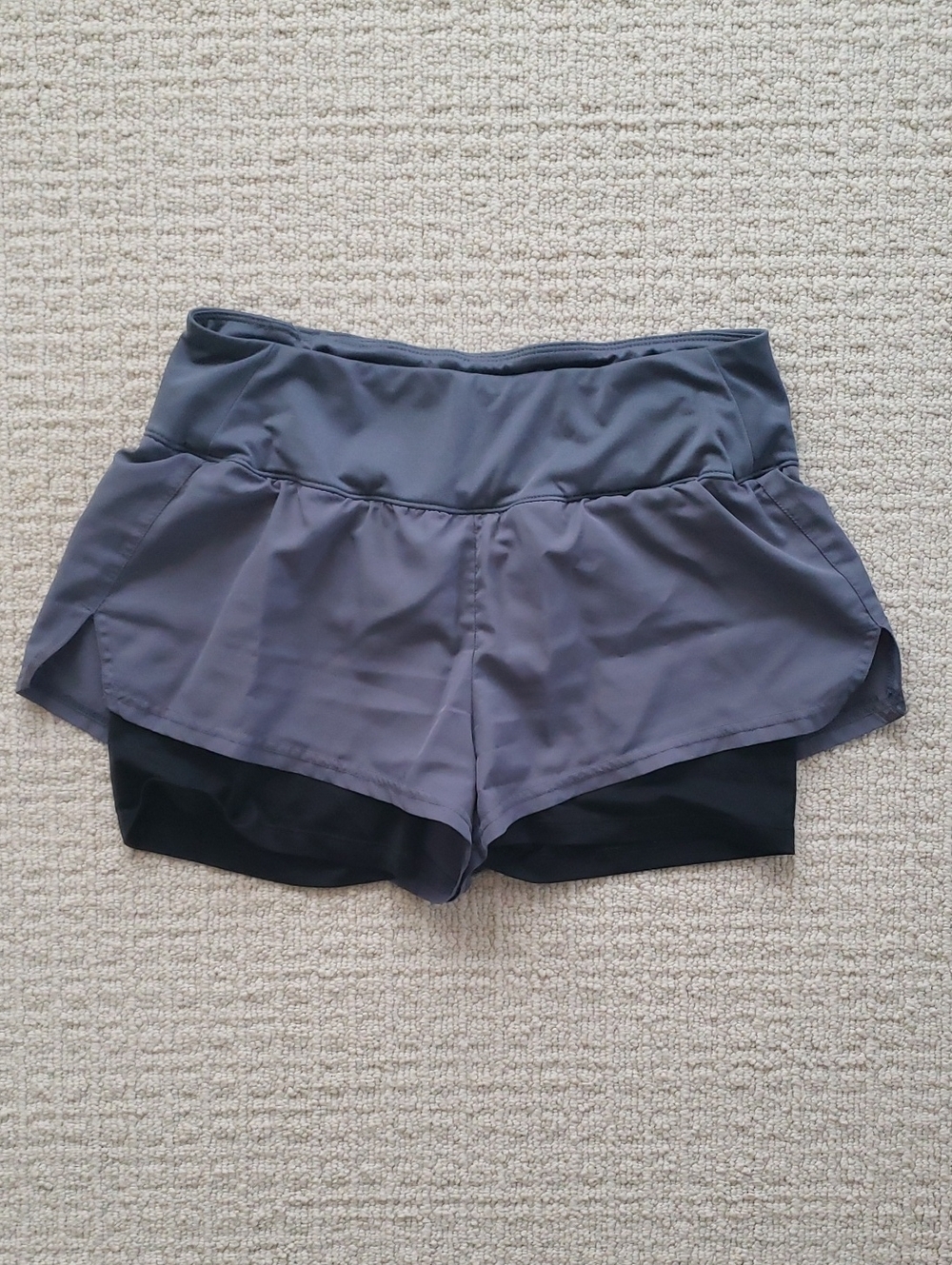 C9 by Champion Women's Two-Layer Active Shorts in Charcoal